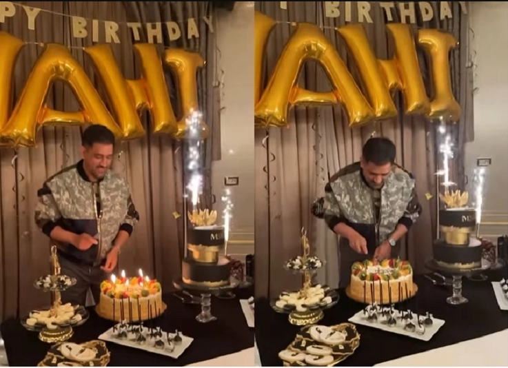 MS Dhoni turns 41, celebrates birthday with wife Sakshi in UK, Rishabh Pant joins party – WATCH