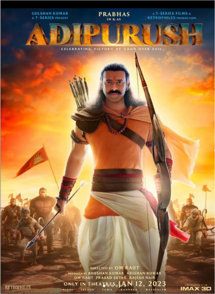Adipurush: Prabhas nails Lord Ram's look in new poster