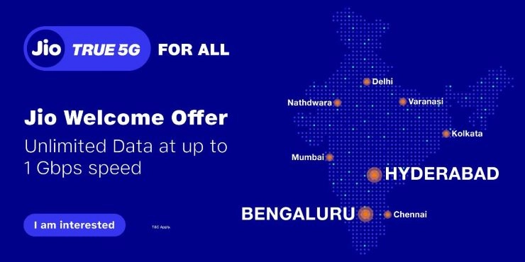 Jio true 5G launched in Bengaluru & Hyderabad