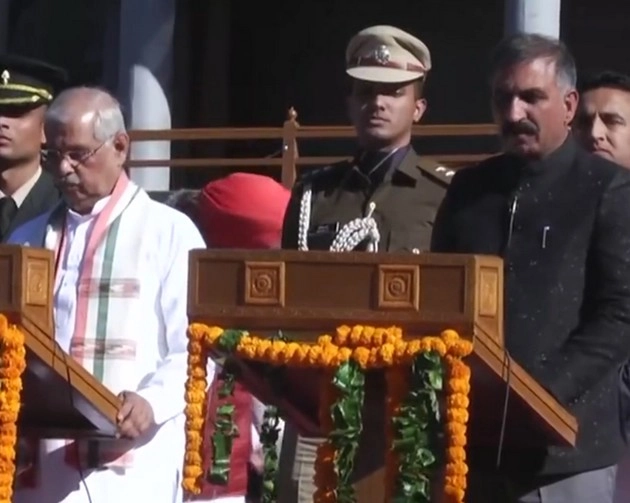 Sukhvinder Singh Sukhu takes oath as 15th Chief Minister of Himachal Pradesh