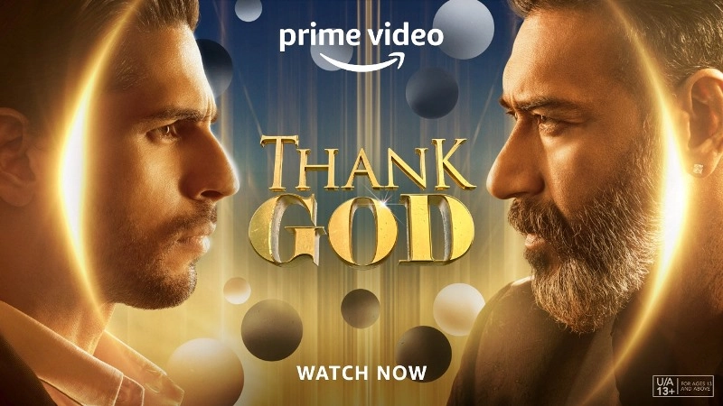 Prime Video Announces the exclusive digital premiere of comedy-drama Thank God starring Ajay Devgn and Sidharth Malhotra on 20th December