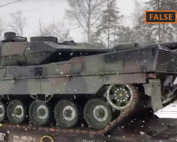 Fact check: Videos do not show tanks en route to Ukraine