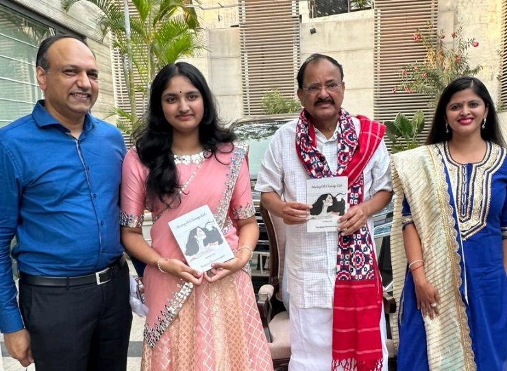 Former VP Naidu releases ‘Musing of a Teenage Girl’, a poetry book authored by 14-year-old girl