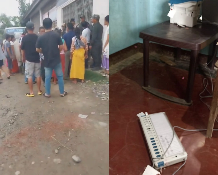 Manipur Lok Sabha Elections 2024: Armed miscreants engage in proxy voting, EVM destroyed, firing reported