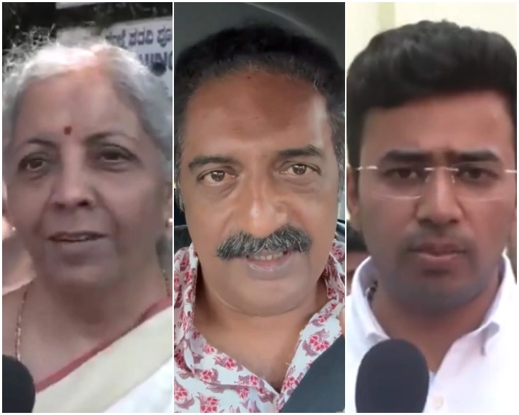 Bengaluru Lok Sabha polls: Check what Sitharaman, Prakash Raj, Tejasvi Surya, Soumya Reddy said after voting