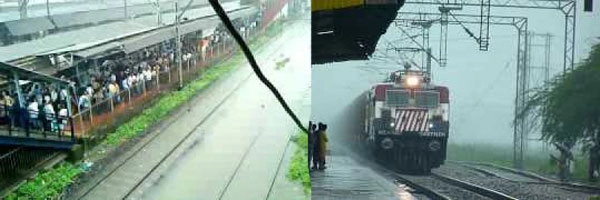 દક્ષિણ ગુજરાતમાં ભારે વરસાદ - અમદાવાદ-મુંબઈ વચ્ચેની કંઈ ટ્રેનો મોડી છે જાણો