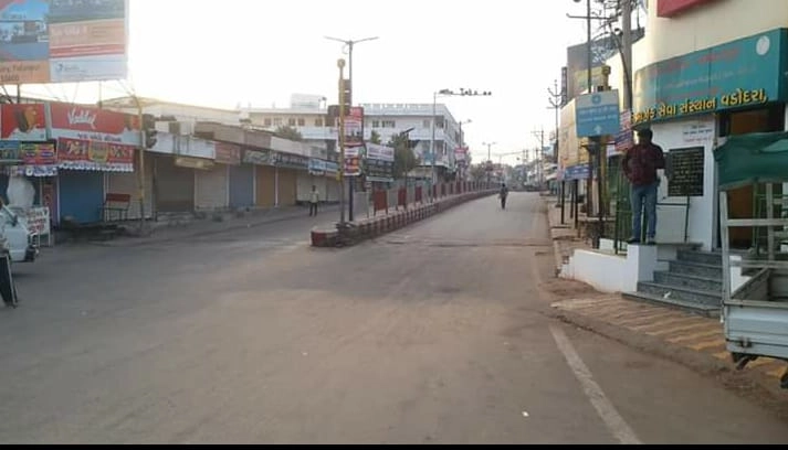 Janta Curfew-ગુજરાતમાં જનતા કર્ફ્યુંની વ્યાપક અસર, સજ્જડ બંધ પાળતા રસ્તાઓ સુમસામ બન્યા