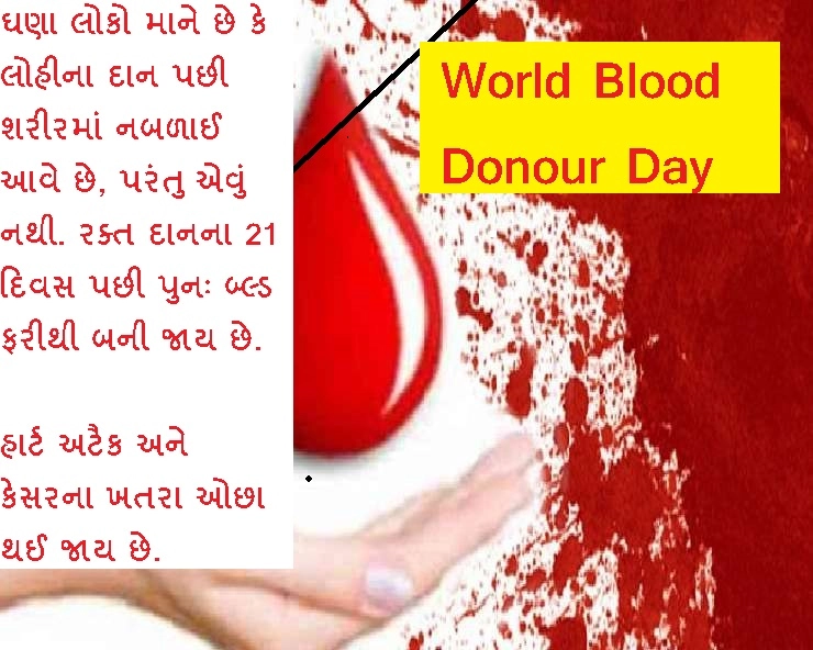 World Blood Donour Day- રક્ત દાન છે મહાદાન