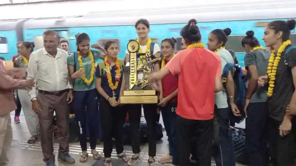 For the first time in the history of sports in the state, the girls team won the national volleyball tournament.