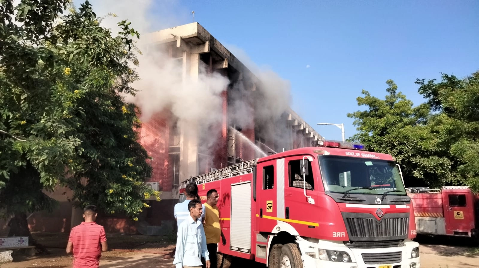 Fire in the office of Block No. 16 of Gandhinagar