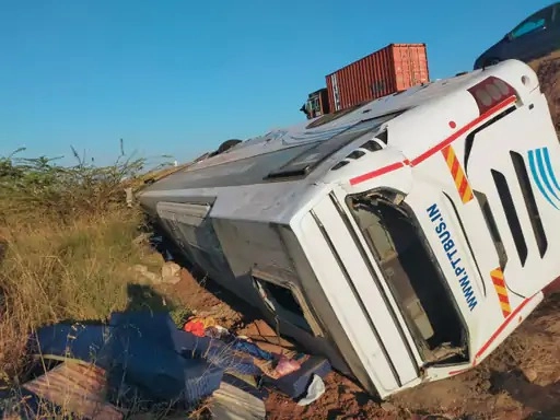 Bus accident from Kutch to Ahmedabad