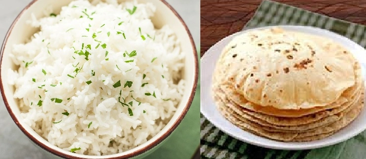 roti and rice