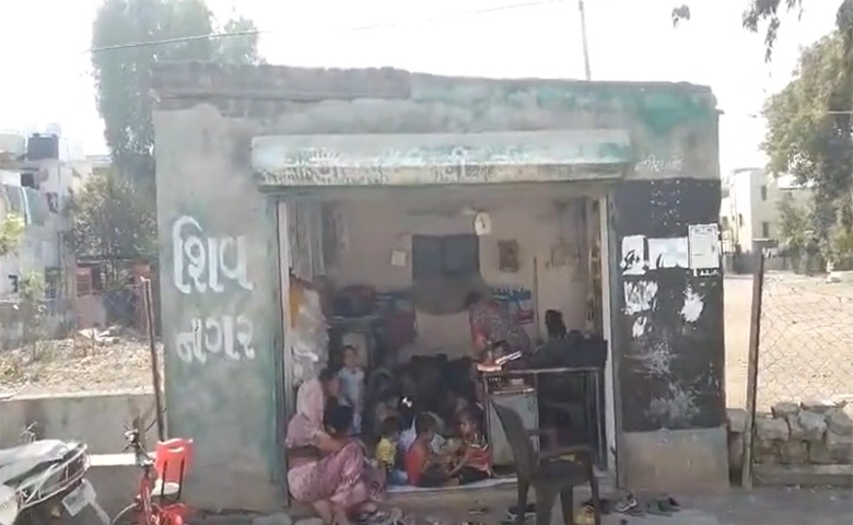 Anganwadi in a dilapidated shop