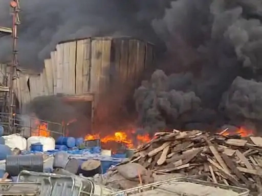 Fierce fire in Rajkot's chemical factory