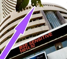 सेंसेक्स एक माह के उच्च स्तर पर - Bombay Stock Exchange