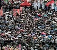 चीन के हांगकांग में लोकतंत्र की मांग, प्रदर्शन