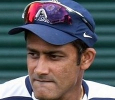 क्रिकेटर कुम्बले ने किए 'महाकालेश्वर' के दर्शन - Cricketer Anil Kumble