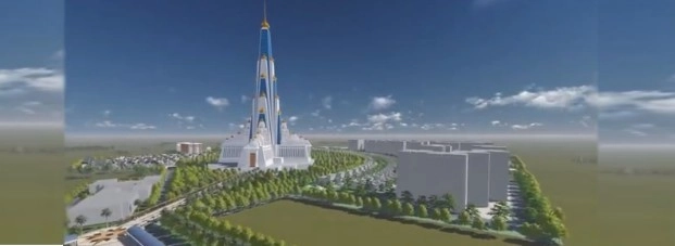 अद्‍भुत होगा दुनिया का सबसे ऊंचा कृष्ण मंदिर (वीडियो)