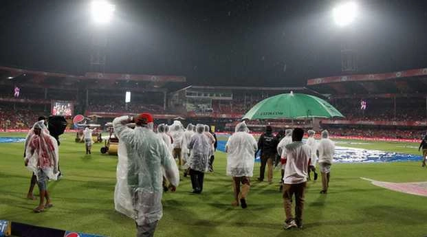 भारत-पाकिस्तान महामुकाबले में बारिश ने डाली बाधा - rain in India-pakistan match