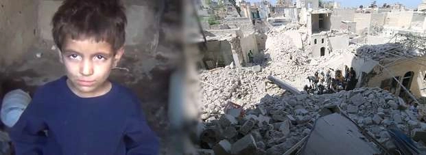 सीरियाई शहर में घास खाकर जिंदा लोग