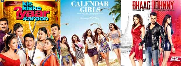 यह शुक्रवार सात फिल्मों के नाम - Calendar Girls, Kis Kisko Pyaar Karoon, Kapil Sharma, Bhaag Johnny, Samay Tamrakar