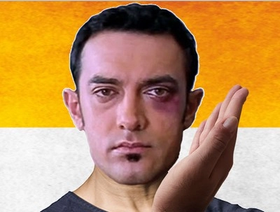 आमिर खान को पड़े 66 लाख थप्पड़!! - Slap Amir became hit in Internet