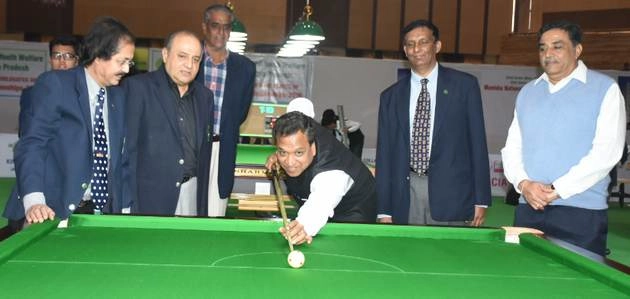 राष्ट्रीय बिलियर्ड्‍स स्नूकर का आगाज, कृष्णा अगले दौर में - National billiards snooker, Indore,