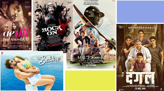 Box Office : 2016 में 10 धमाके और... 1200 करोड़ रुपये की उम्मीद - Box Office, Dangal, Shivaay, Ae Dil Hai Mushkil, Befikre