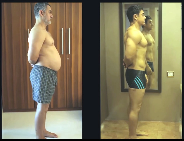 Aamir Khan Body Transformation in Dangal | आमिर खान: फेट टू फिट... 97 किलो से 6 पैक्स (देखें वीडियो)