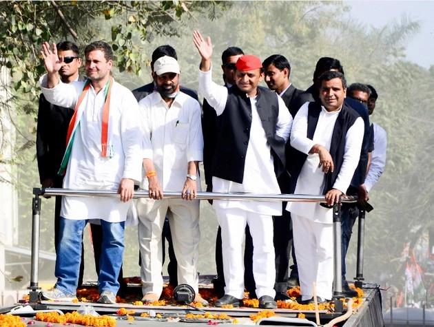 राहुल-अखिलेश और शाह ने संगम नगरी में दिखाई ताकत - Rahul Gandhi, Akhilesh Yadav, Uttar Pradesh Assembly in 2017