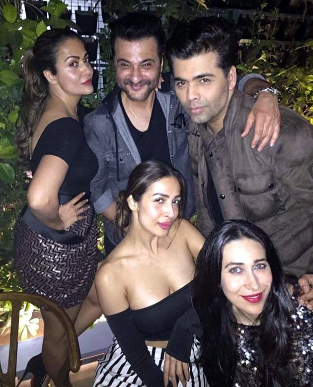 पार्टी में नजर आए मलाइका और सलमान (फोटो) - Malaika Arora Khan, Salman Khan, Karishma Kapoor