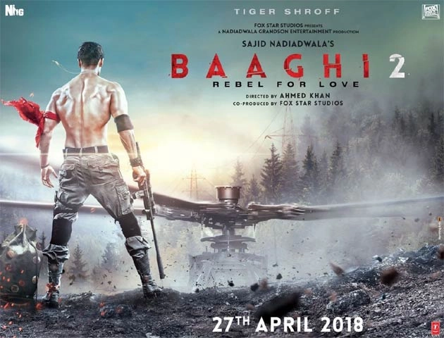 टाइगर श्रॉफ की 'बागी 2' का फर्स्ट लुक पोस्टर हुआ रिलीज - Baaghi 2, Tiger Shroff