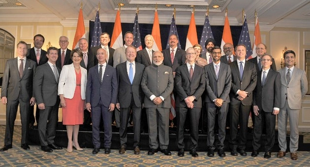 सीईओ की बैठक में बोले मोदी- जीएसटी क्रांतिकारी कदम - Prime Minister Narendra Modi CEO, US companies