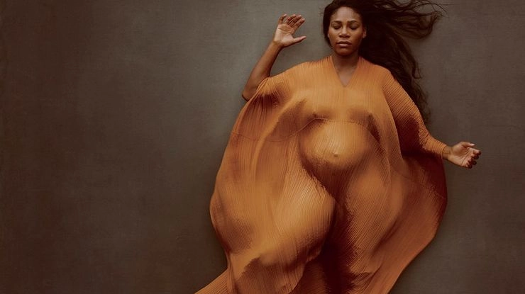 गर्भवती सैरेना विलियम्स का अनोखे अंदाज में फोटोशूट - pregnant Serena Williams