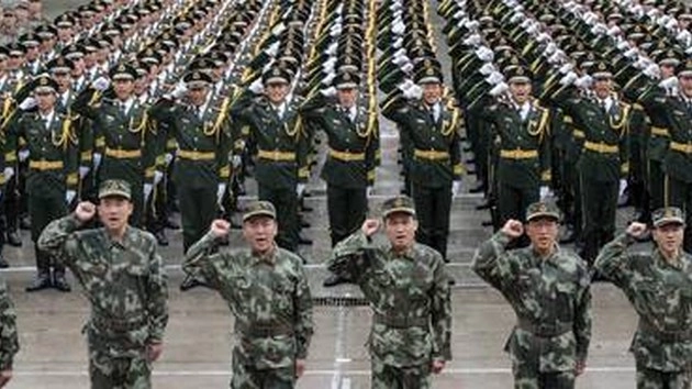 उत्तर कोरिया के समीप चीनी सेना ने किया सैन्य अभ्यास