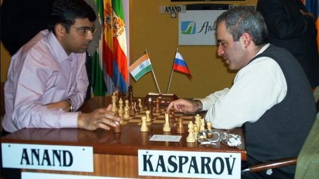 आनंद ने ‘दिग्गजों की जंग’ में कास्पारोव से ड्रॉ खेला - Vishwanathan Anand Gary Kasparov