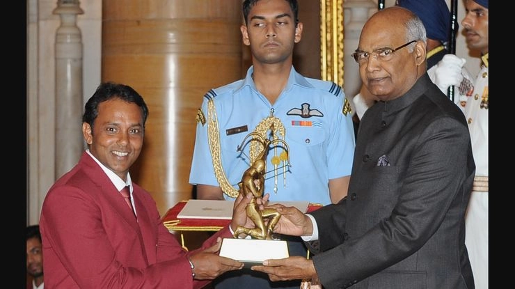 'अर्जुन' बनने का सपना पूरा हो गया : चौरसिया - SSP Chaurasia Arjuna Award Rashtrapati Bhawan
