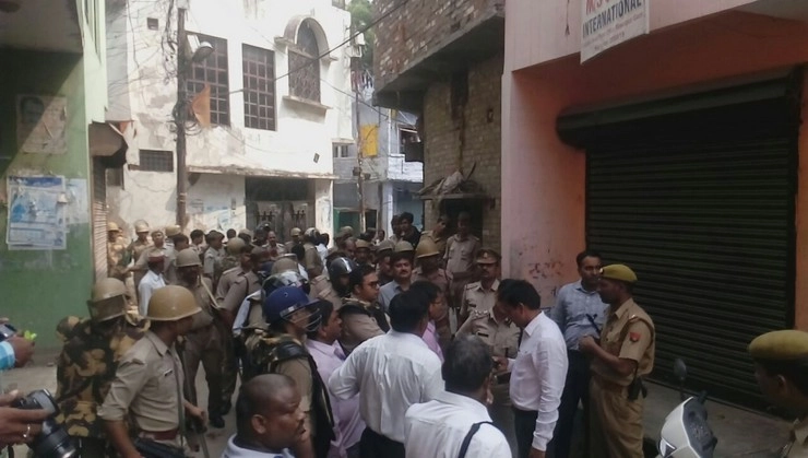 माहौल बिगाड़ने का प्रयास, पुलिस ने कराया शांत - Kanpur