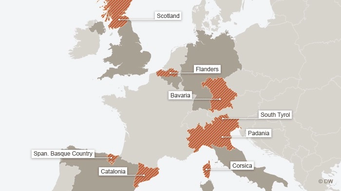 यूरोप में कहां-कहां अलगाववाद | separatism in Europe