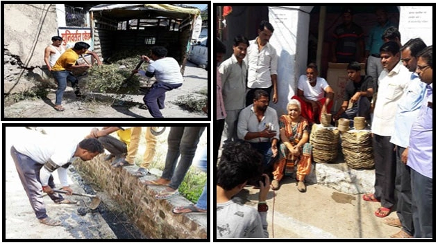 सनवादिया गांव के लोगों ने की ‘स्वच्छता ही सेवा’ की पहल - Swachhata Hi Seva Janak Palta