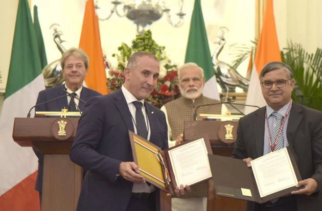 भारत और इटली ने किए छह करार पर हस्ताक्षर - Narendra Modi, Paolo Gentiloni, India-Italy Agreement