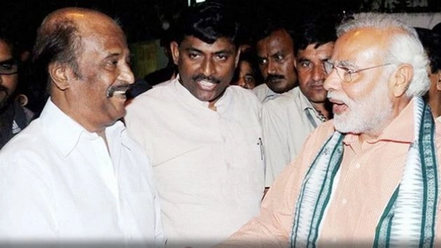 ...जब अभिनेता रजनीकांत से मिले प्रधानमंत्री मोदी