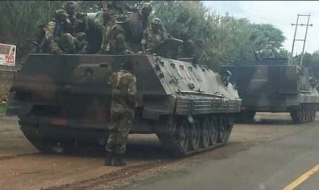 जिम्बाब्वे में मुगाबे को लेकर उठे सवाल, सड़कों पर उतरी सेना