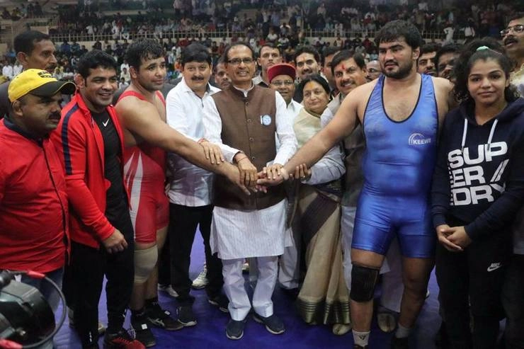 राष्ट्रीय सीनियर कुश्ती में हरियाणा का बोलबाला - National Senior Wrestling, Indore, Haryana