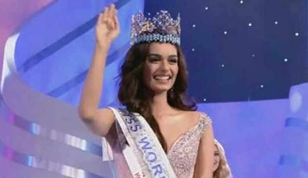 मिस वर्ल्ड मानुषी छिल्लर का भारत पहुंचने पर शानदार स्वागत - Miss World, Manushi Chillar