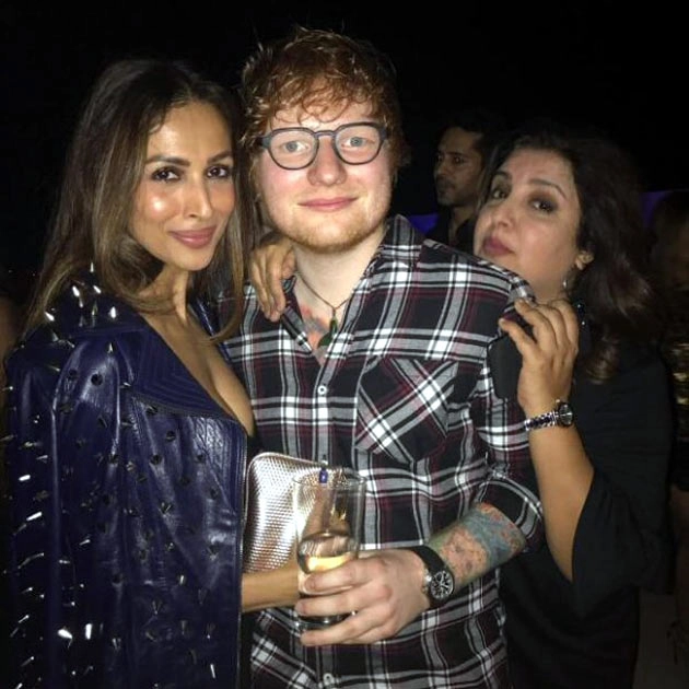 एड शीरन के स्वागत में जोरदार पार्टी (फोटो) - Ed Sheeran, Shah Rukh Khan, Farah Khan, Party Photo