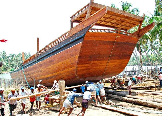 भारत में बन रहा कतर का 'अल राही' - quatar's ship being made in kerala