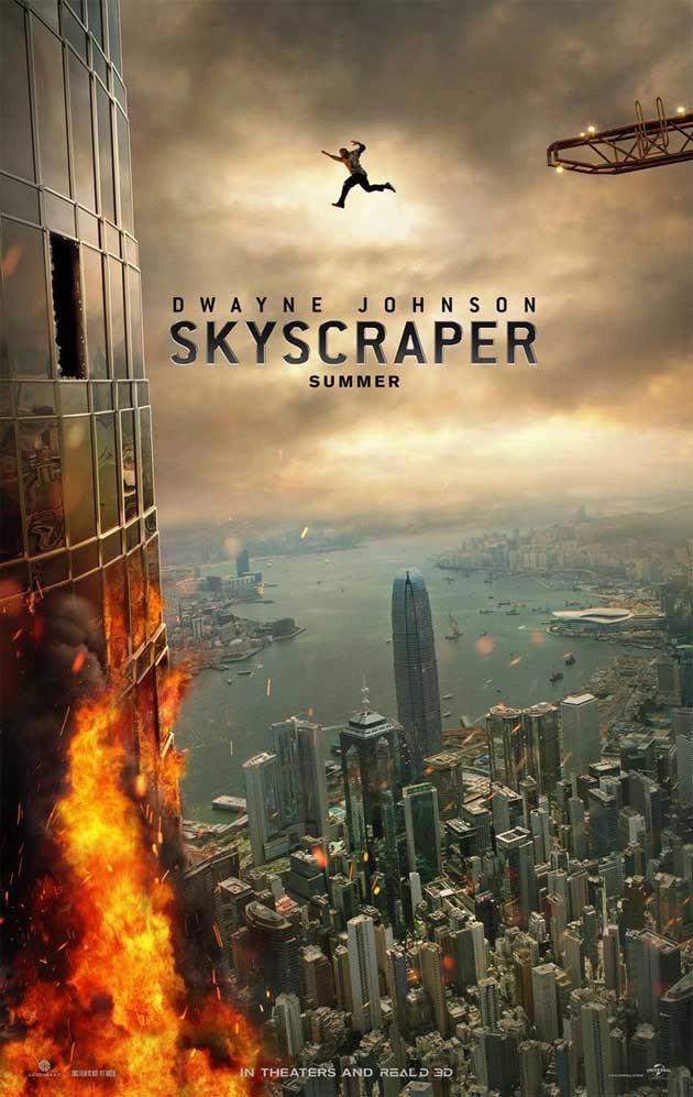 first look poster of Dwayne Johnson new film Skyscraper | स्कायस्क्रेपर का फर्स्ट लुक पोस्टर