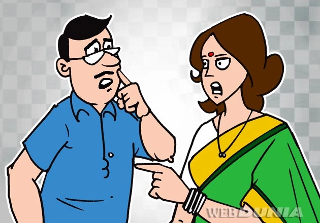 लोटपोट कर देगा यह मजेदार जोक : दिन-रात मुझसे ही क्यों लड़ती हो - Husband Wife Jokes in Hindi