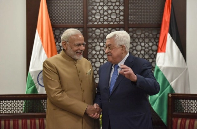 भारत फलस्तीनियों के हितों के लिए प्रतिबद्ध : मोदी